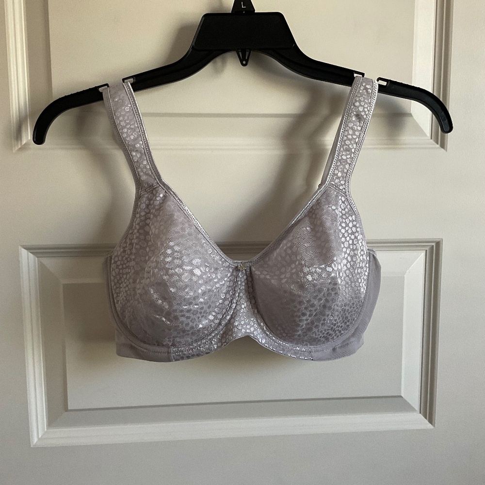 Breezies‎ Grey Balconet Underwire Bra - Size 36DD